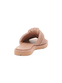Ottavia Woven Leather Flat Sandals