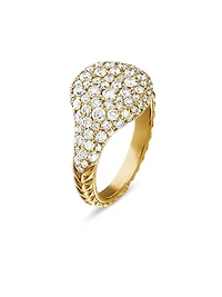 Chevron Pinky Ring 18K Yellow Gold