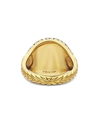 Chevron Pinky Ring 18K Yellow Gold