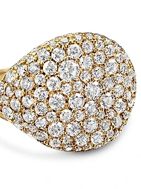 Chevron Pinky Ring 18K Yellow Gold