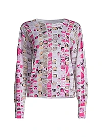 Geometric Mosaic Cotton-Blend Sweater
