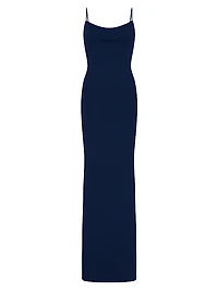 Jersey Cowl-Back Gown