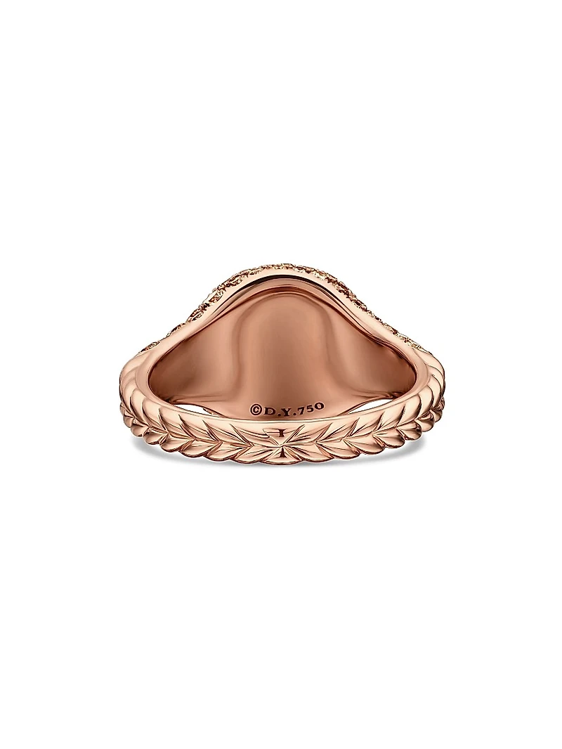 Chevron Pinky Ring 18K Rose Gold