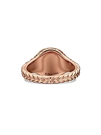 Chevron Pinky Ring 18K Rose Gold