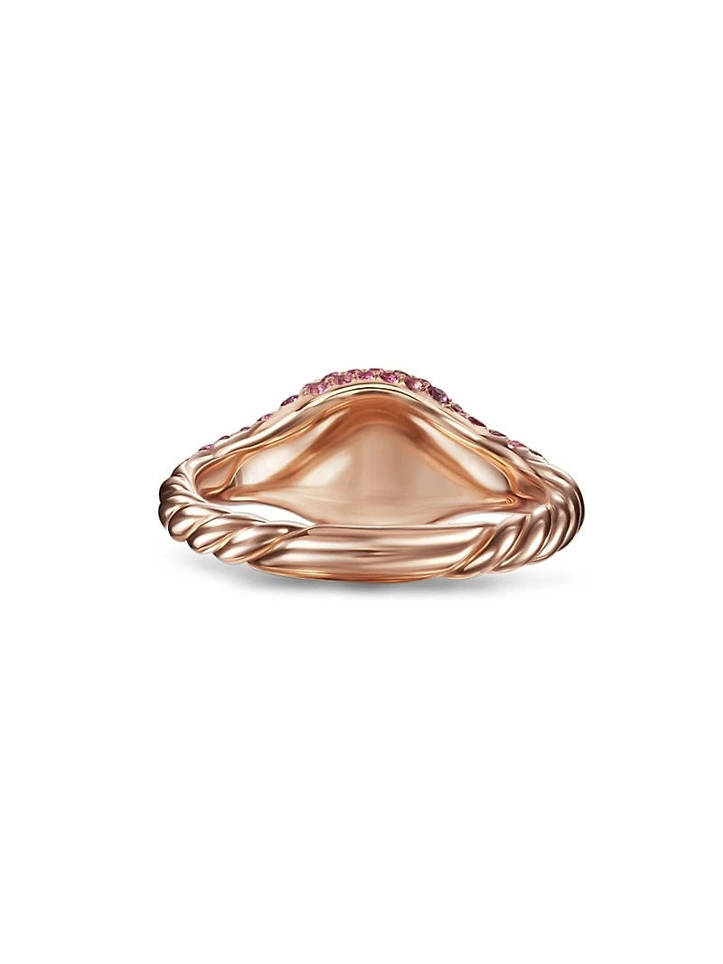 Petite Pavé Pinky Ring 18K Rose Gold
