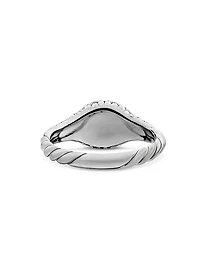 Petite Pavé Pinky Ring 18K White Gold