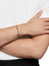 Box Chain Bracelet 18K Yellow Gold 3.4mm