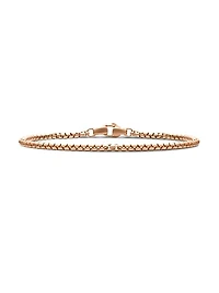 Box Chain Bracelet in 18K Rose Gold