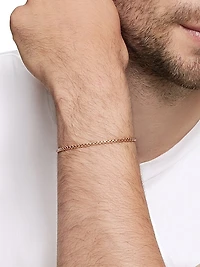 Box Chain Bracelet in 18K Rose Gold