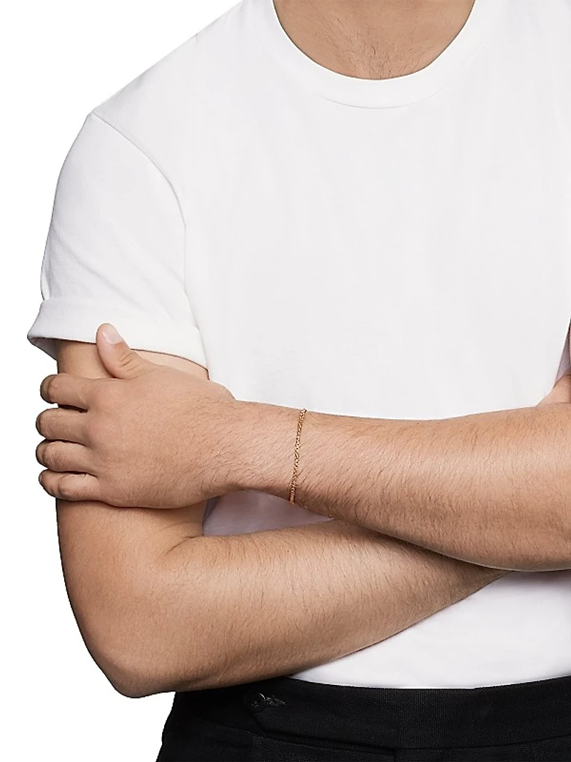 Box Chain Bracelet in 18K Rose Gold