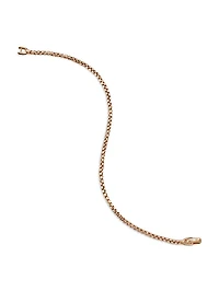 Box Chain Bracelet in 18K Rose Gold