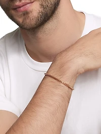 Box Chain Bracelet 18K Rose Gold 3.4mm