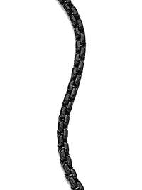 Box Chain Bracelet Stainless Steel and 14K Yellow Gold