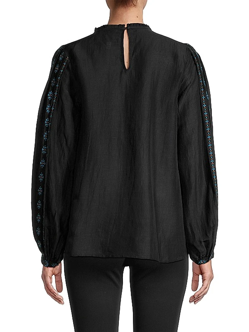 Calico Embroidered Blouse