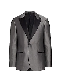 Wool-Blend One-Button Dinner Jacket