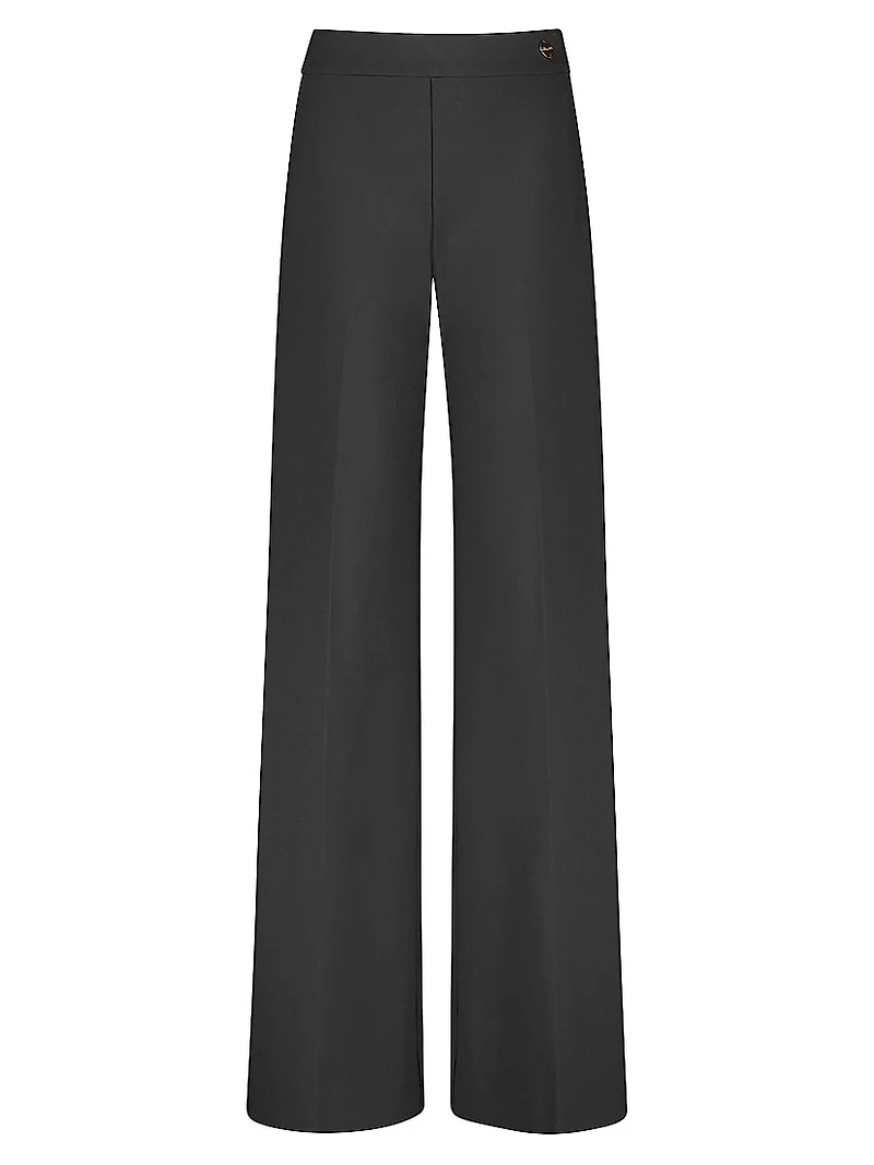 Anouk - Stretch Jersey Wide Leg A-Line Pants