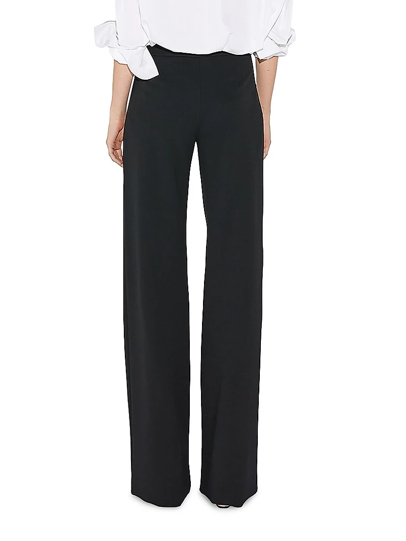 Anouk - Stretch Jersey Wide Leg A-Line Pants