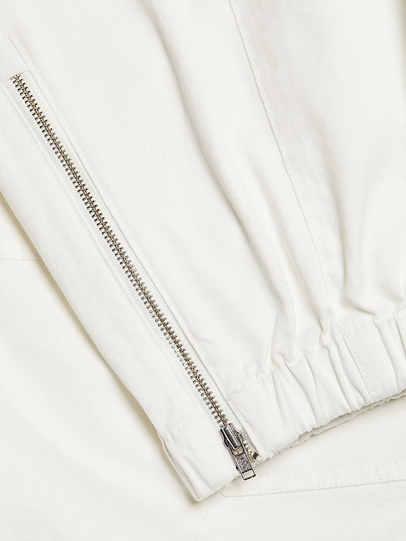 Washed Cotton Twill Cargo Pants