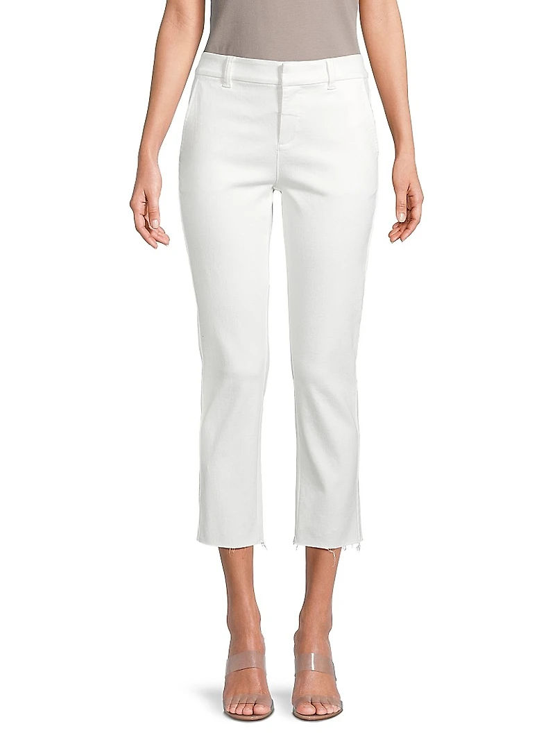 Straight-Leg Ankle Denim Trousers