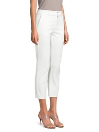 Straight-Leg Ankle Denim Trousers