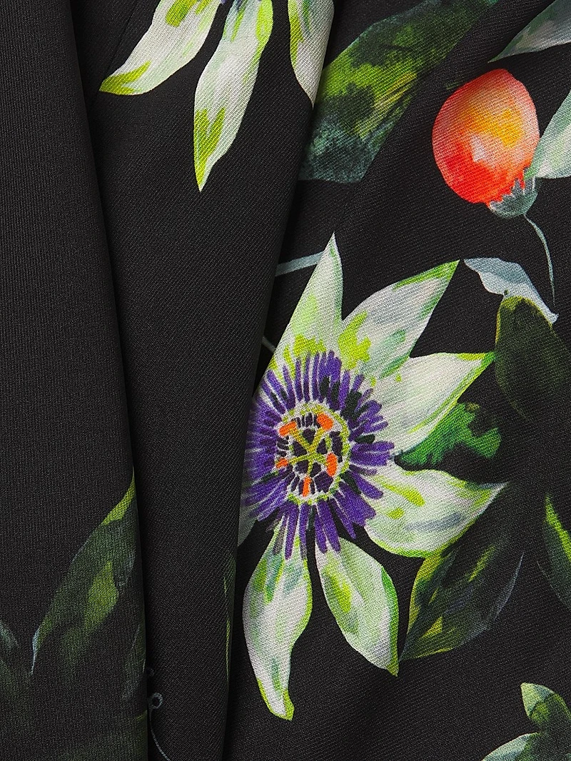 Lucrezia Floral Silk Midi-Dress