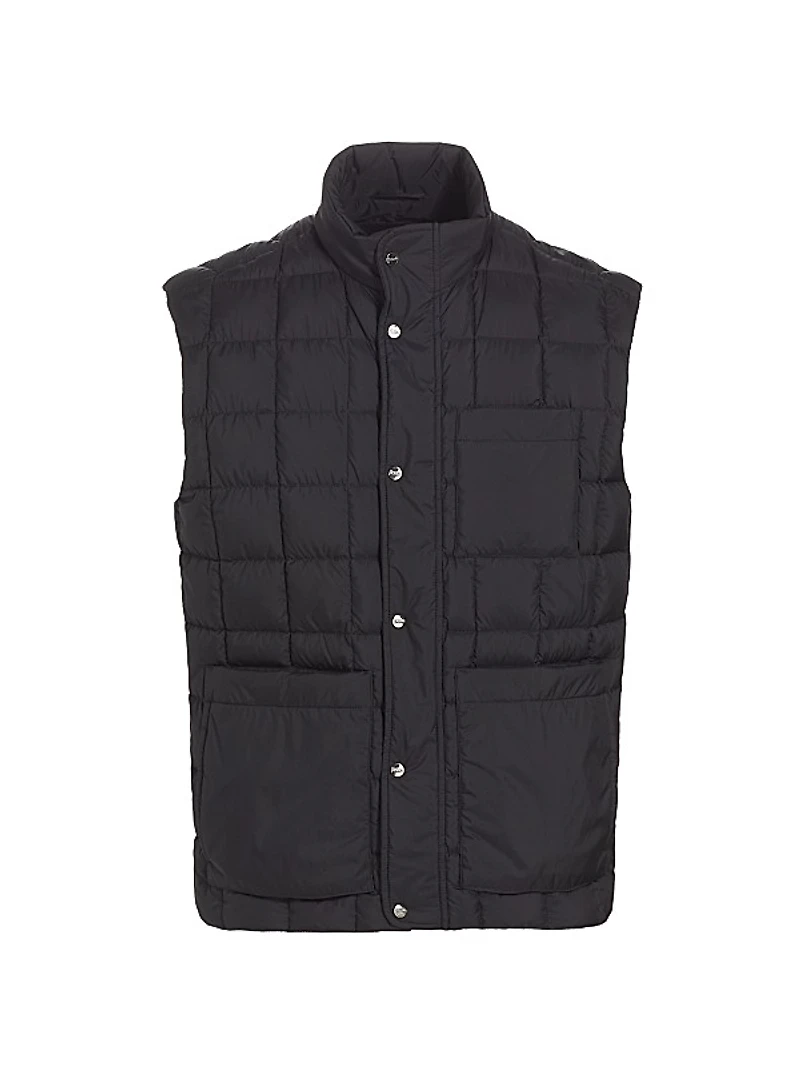 Ecoage Square Quilted Nylon Down Vest