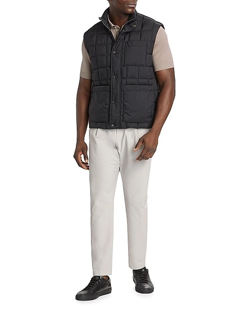 Ecoage Square Quilted Nylon Down Vest