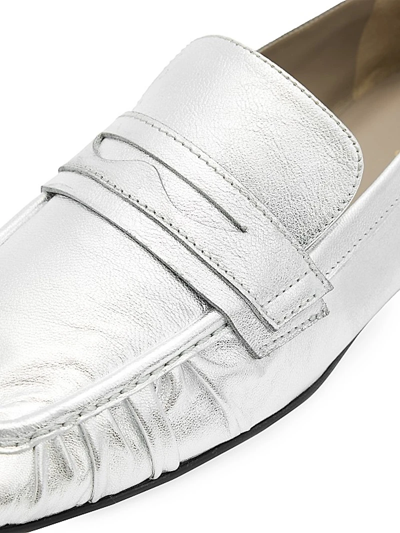 Sapphire Leather Loafers