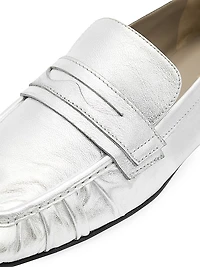 Sapphire Leather Loafers