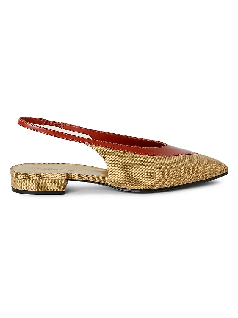 Rebecca Colorblocked Slingback Flats