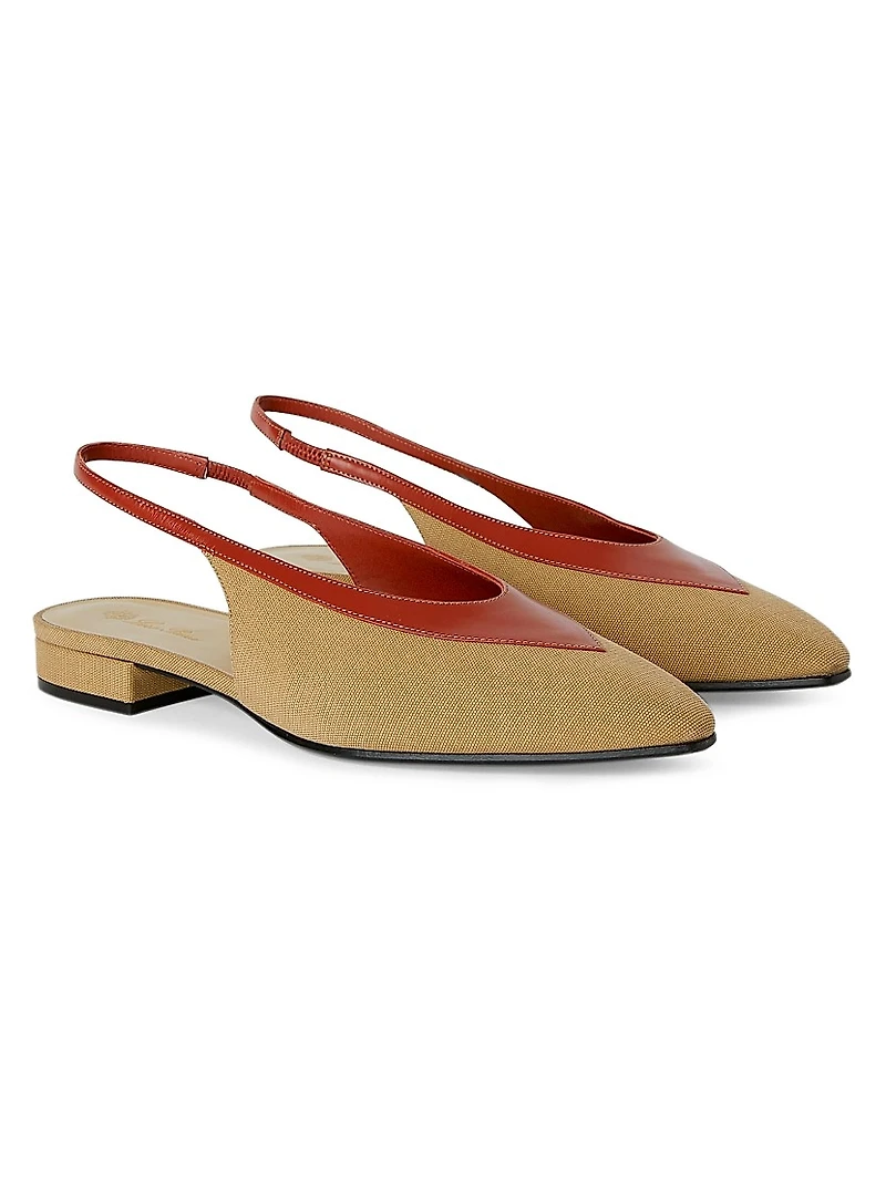 Rebecca Colorblocked Slingback Flats