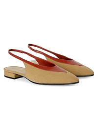 Rebecca Colorblocked Slingback Flats