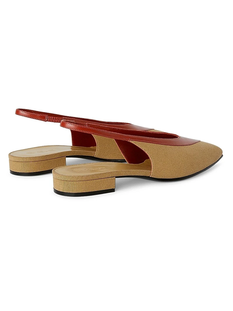 Rebecca Colorblocked Slingback Flats