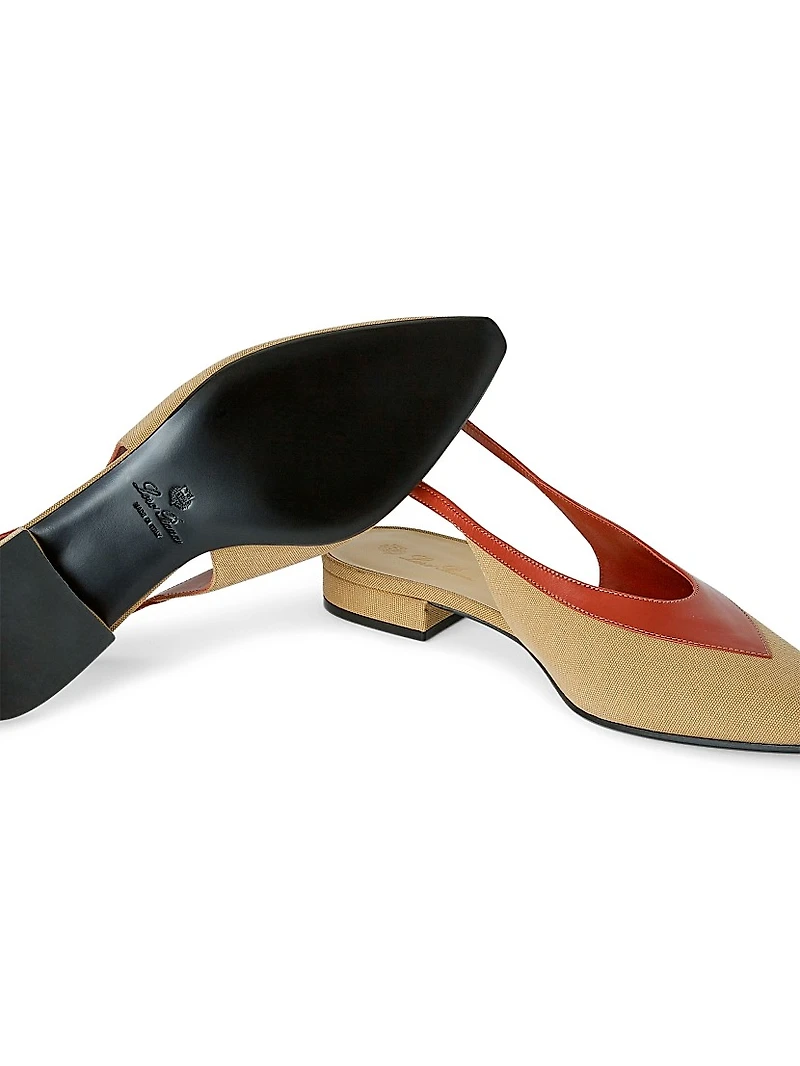 Rebecca Colorblocked Slingback Flats