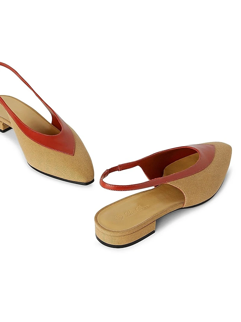 Rebecca Colorblocked Slingback Flats