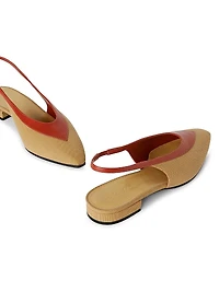 Rebecca Colorblocked Slingback Flats