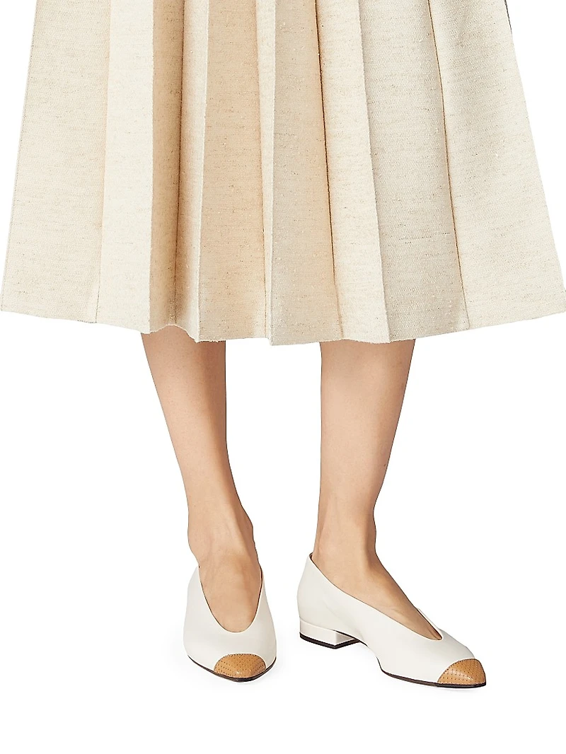 Rebecca Cap-Toe Ballet Flats