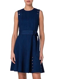 Eyelet A-Line Minidress