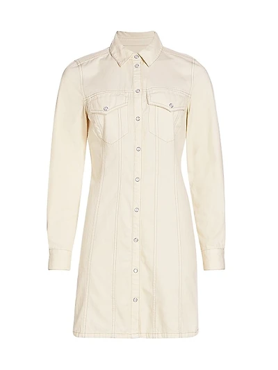 Tami Seamed Denim Minidress