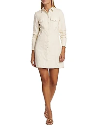 Tami Seamed Denim Minidress