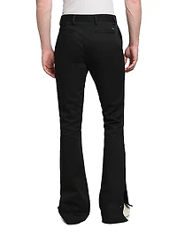 Flared Cotton Chino Pants