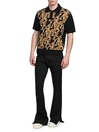 Flared Cotton Chino Pants