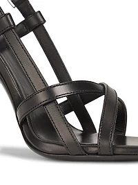 Medusa 95MM Leather Slingback Sandals