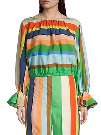 Tuscan Striped Blouse