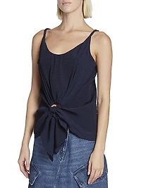 Knotted Sleeveless Top