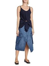 Knotted Sleeveless Top