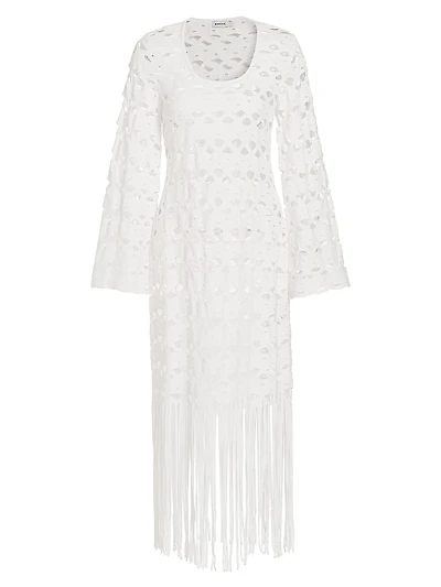 Pierce Cotton Fringe Cover-Up