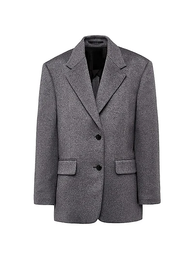 Single-Breasted Cashmere Jacket