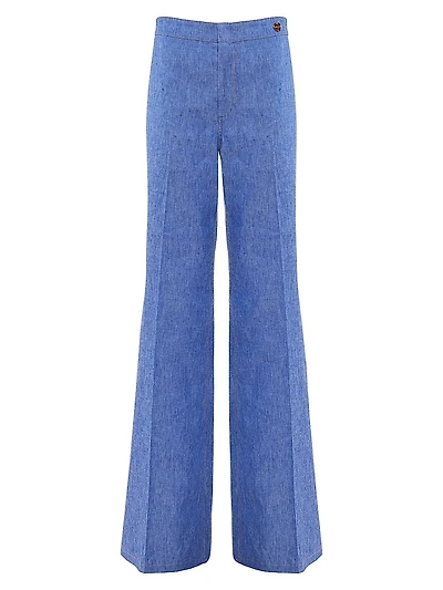 Jane - Stretch Denim Flare-leg High Waist Jeans