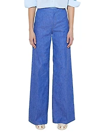 Jane - Stretch Denim Flare-leg High Waist Jeans